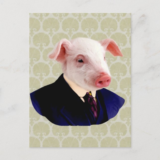 Herr Langdon - gris: Vykort (Framsida)