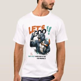 HERR LÅT OSS GÅ LEKTIONER LÄR GRUNDLÄGGANDE T-SHIR T SHIRT