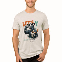HERR LÄTT GÅO LEKTIONER LÄR TRI-BLEND T-SHIRT