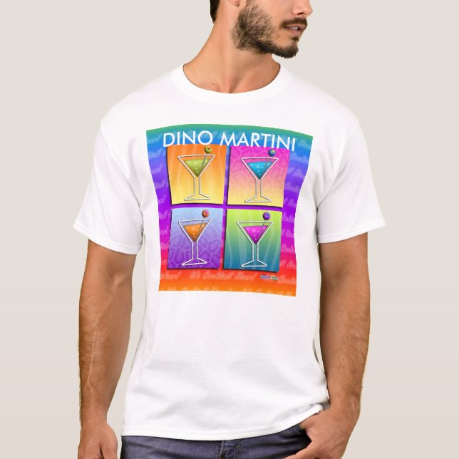 Herr-Lätta T-shirts - Pop Art Martinis (Framsida)