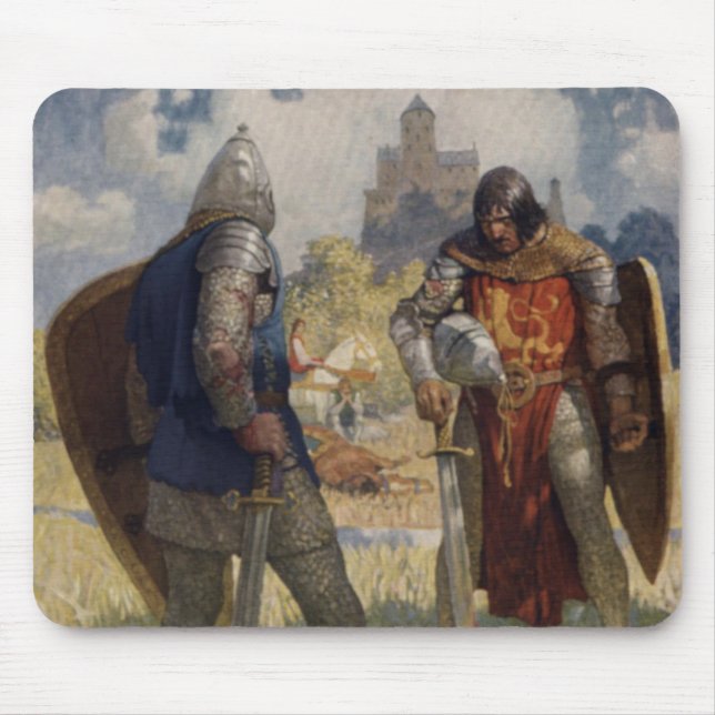 Herr Launcelot du Sjö, Knight of the Round Bord Musmatta (Framsidan)