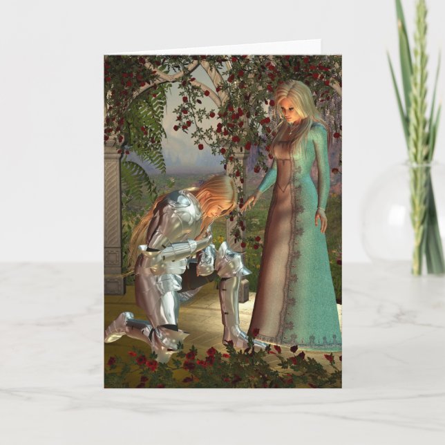 Herr Launcelot och Queen Guinevere Kort (Framsida)