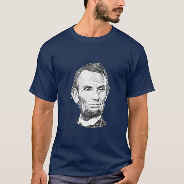 Herr Lincoln -- Amerika president T-shirt (Framsida)
