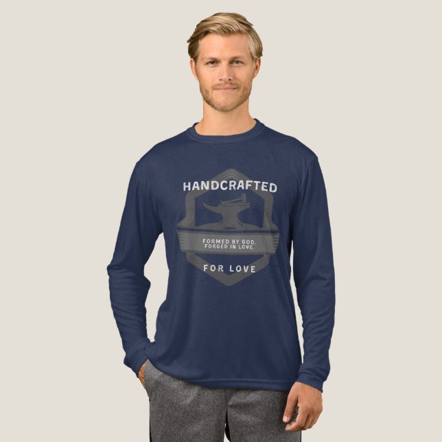 Herr Long Sleeve Handgjord För Kärlek T Shirt (Hel framsida)