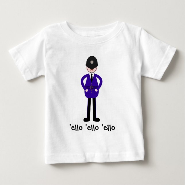 Herr lunk polisen tee shirt (Framsida)