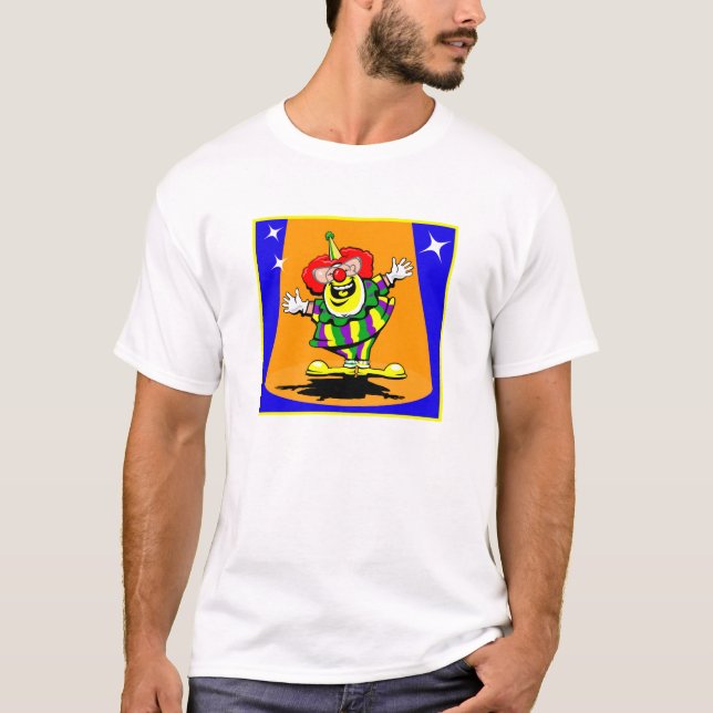 Herr lycklig clown t-shirt (Framsida)