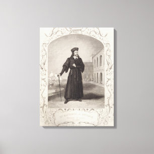 Herr Macready som Shylock, agerar I-plats 3, i Canvastryck