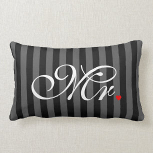 Herr makebrudgum som hans hennes gifta sig nyligen lumbarkudde