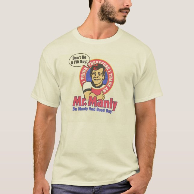 Herr Manly klassikerT-tröja T-shirt (Framsida)