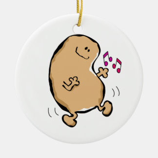 Herr människaböna som gör Jiggyen Julgransprydnad Keramik