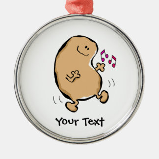 Herr människaböna som gör Jiggyen Julgransprydnad Metall