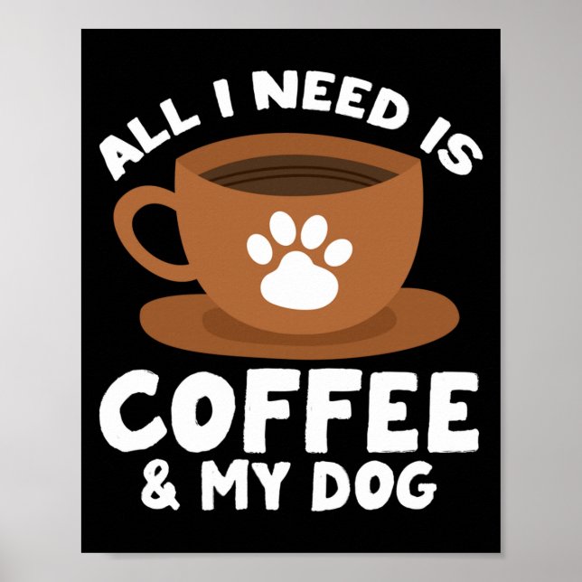 Herr mans kaffekoppar hund tassar tryck design all (Framsidan)