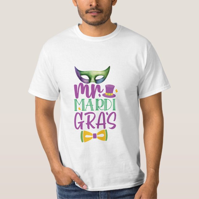 Herr Mardi Gras T-Shirt (Framsida)