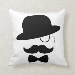 Herr med moustachen kudde
