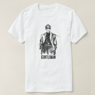 Herr Minimalistisk Modeskiss Grafisk T-Shirt