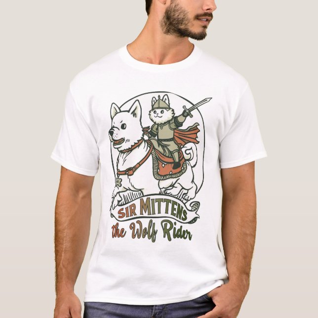 Herr Mittens Varg Rider T Shirt (Framsida)