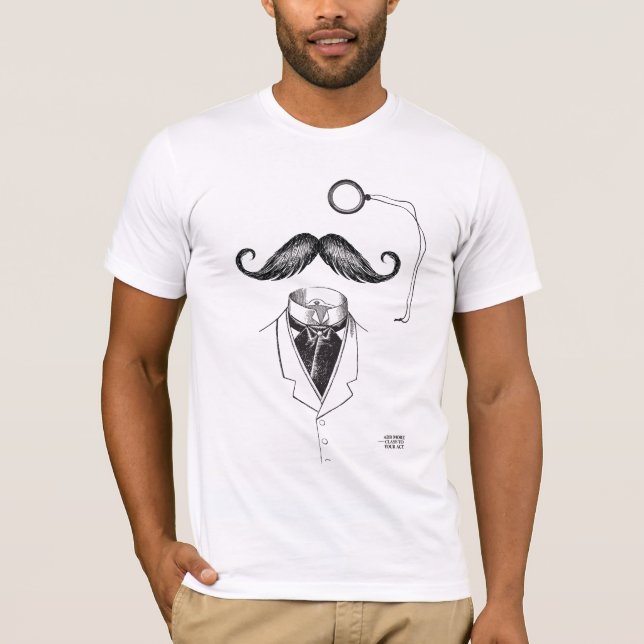 Herr Moustache T Shirt (Framsida)