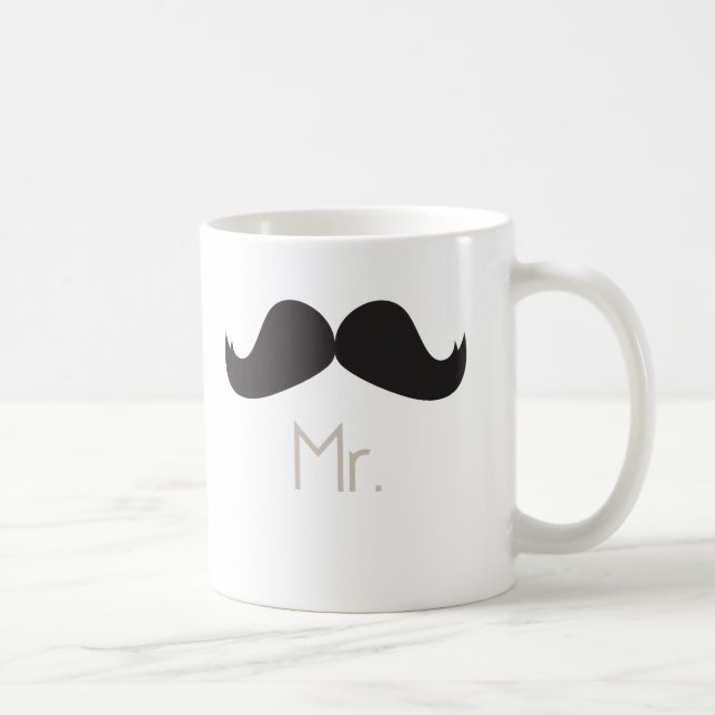 Herr Moustachemugg Kaffemugg (Höger)