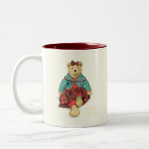 HERR! & MRS BEAR Maroon Two-Tone Mugg