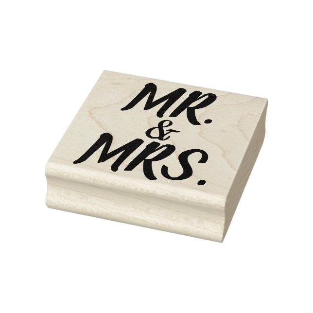 HERR! & MRS BRÖLLOP Rubber Frimärke Stämpel (Stämpel)