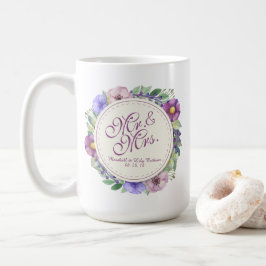 Herr & mugg för Fru Elegant Blommigt