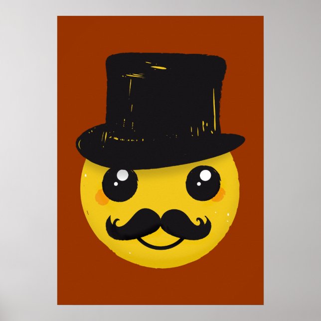 Herr Mustasch-affischen Poster (Framsidan)
