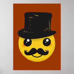 Herr Mustasch-affischen Poster