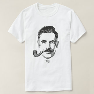 Herr mustasch (för man) t shirt