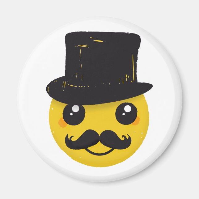Herr Mustasch Magnet (Framsidan)