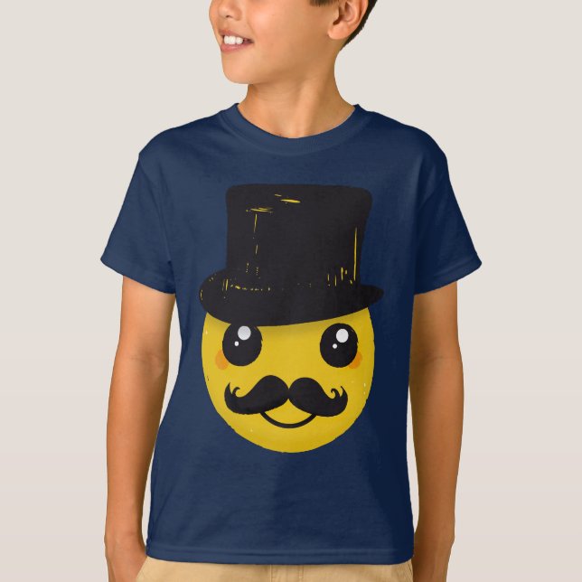 Herr mustasch t-shirt (Framsida)