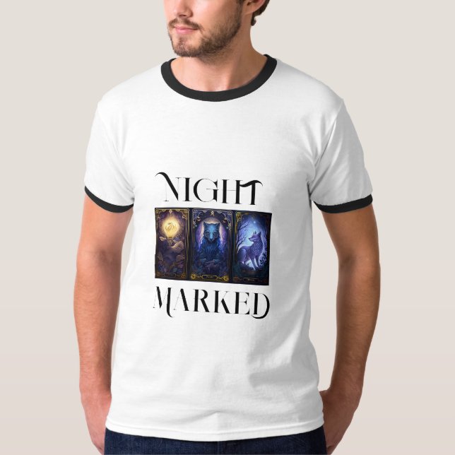 Herr Nightmarked tee med vackra tarotkort (Framsida)
