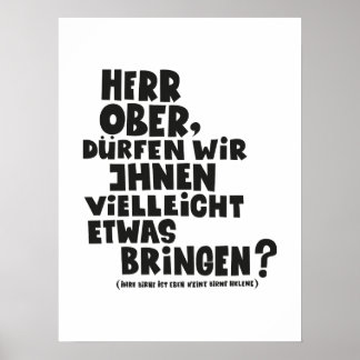 Herr Ober-pappa-Ante Portas - Loriot Herr Ober Poster