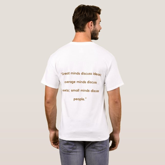 herr- och damtröja t shirt (Hel baksida)