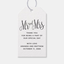 Herr och fru Black och bröllop! Tack Presentetikett