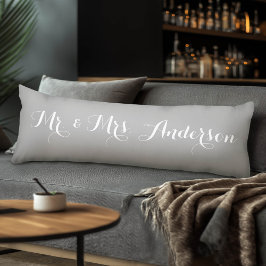 Herr och fru Bröllop Anpassningsbar Bride och Groo Kroppskudde