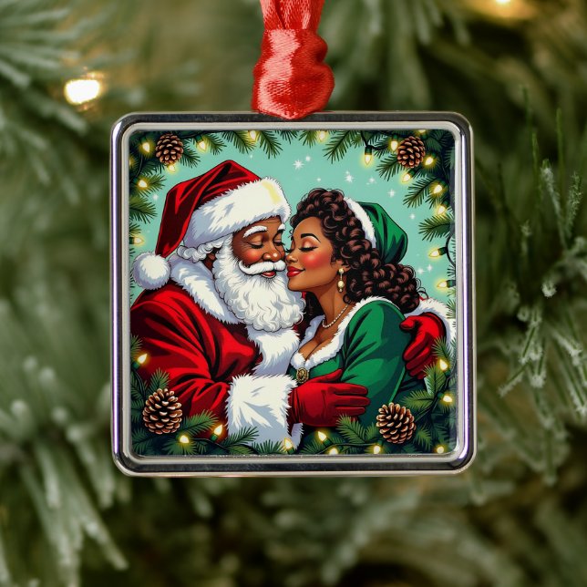 Herr och fru Clause God Jul  Julgransprydnad Metall (Träd)