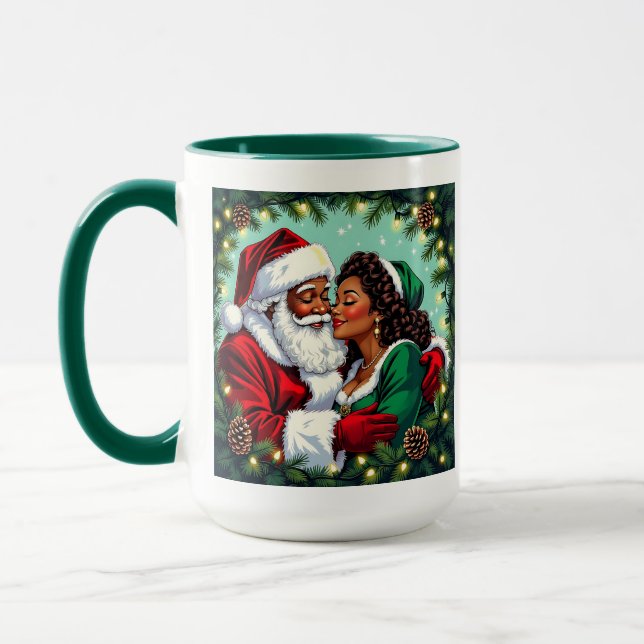 Herr och fru Clause God Jul  Mugg (Vänster)