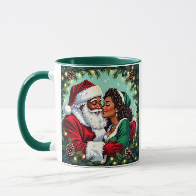 Herr och fru Clause God Jul  Mugg (Vänster)