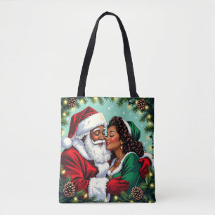 Herr och fru Clause God Jul  Tygkasse