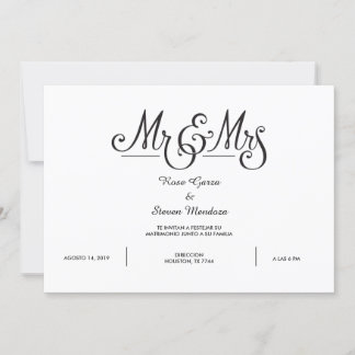 HERR OCH FRU ELEGANT INVITATION INBJUDNINGAR