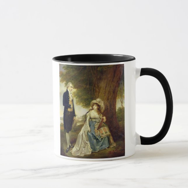 Herr och Fru Fraser, c.1785-90 (olja på kanfas) Mugg (Höger)
