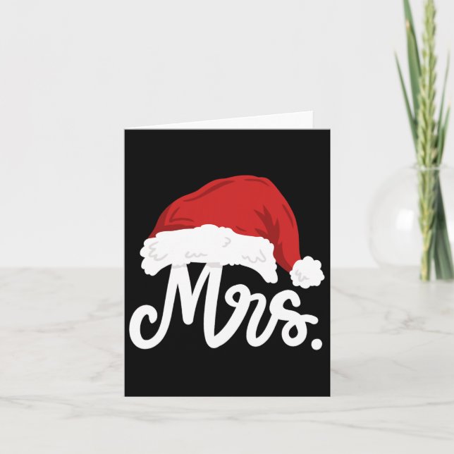 Herr och fru Jultomten Par, matchande jul Kort (Framsida)