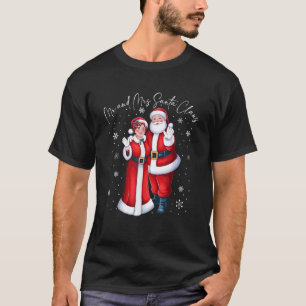 Herr och fru Jultomten Par! Matchande jul T Shirt