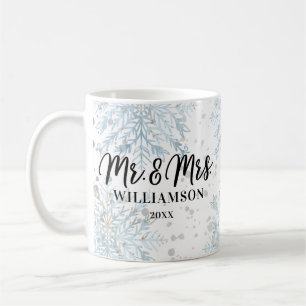 Herr och fru Newlyweds jul   Winter Wonderland Kaffemugg