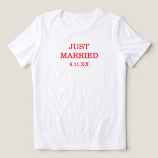 Herr och fru Nygifta Matchande Par T Shirt