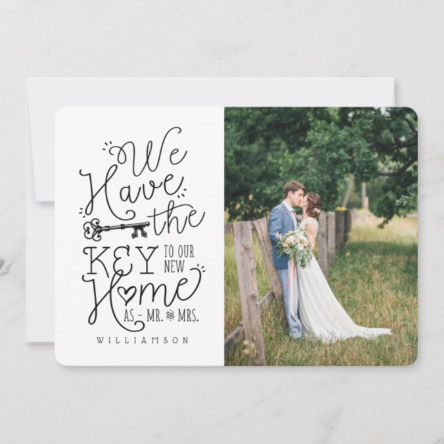 Herr och fru Photo! Vi har Nyckel som är nytt för  Meddelande (Framsida)