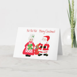 Herr och fru Santa Julkort Helgkort
