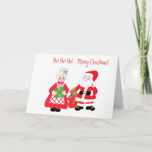 Herr och fru Santa Julkort Helgkort