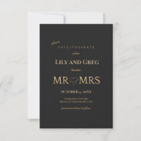 Herr och fru Save the Date Annonsering