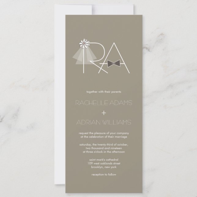 Herr och Fru skyler & inbjudan för (Framsida)